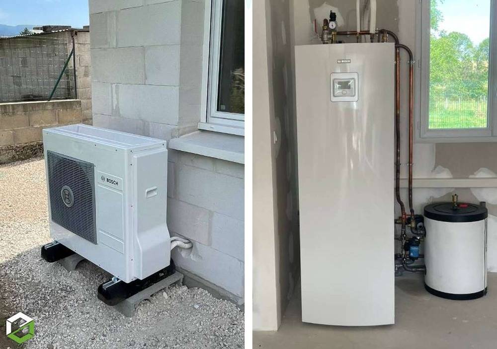 Installation d'une pompe à chaleur BOSCH 3400