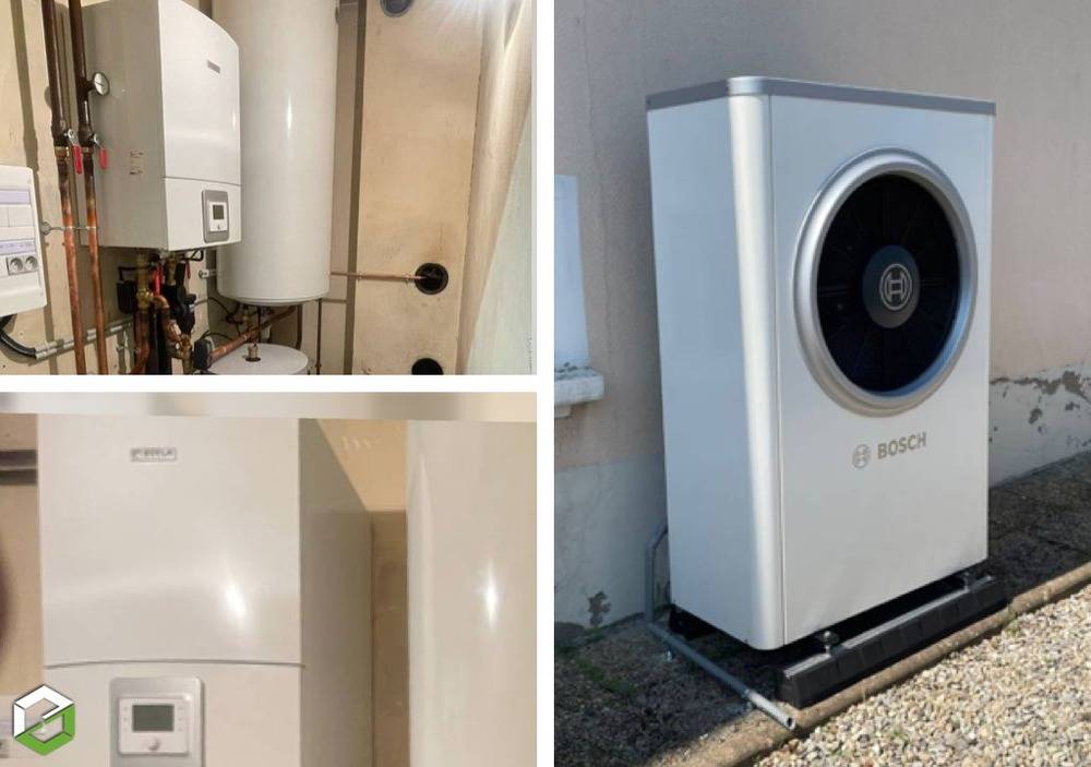 Installation d'une pompe à chaleur BOSCH 7000 - Entreprise RGE