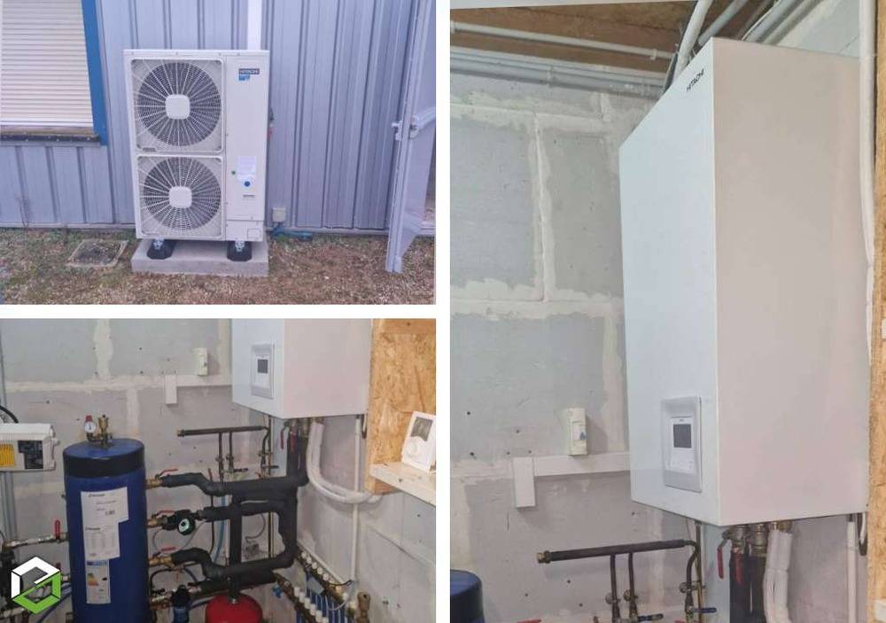 Installation d'une pompe à chaleur HITACHI - Entreprise RGE QualiPAC