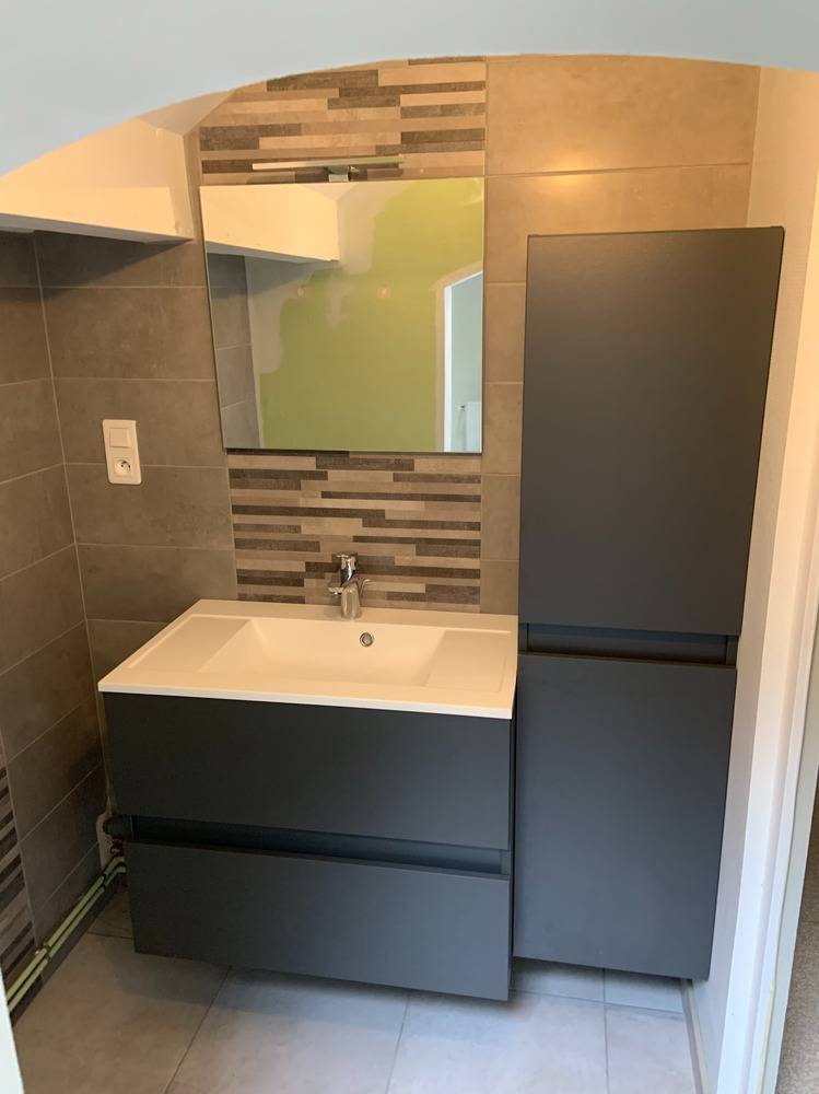 Meubles de salle de bain_ GRIS_ Photo 1-1