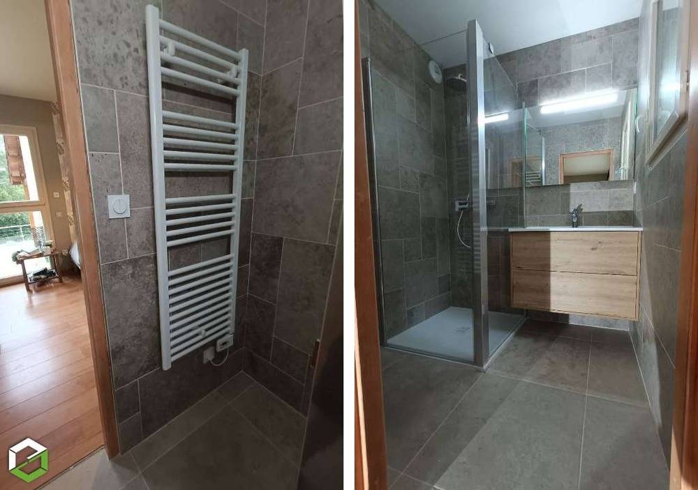 Salle de bains de suite parentale