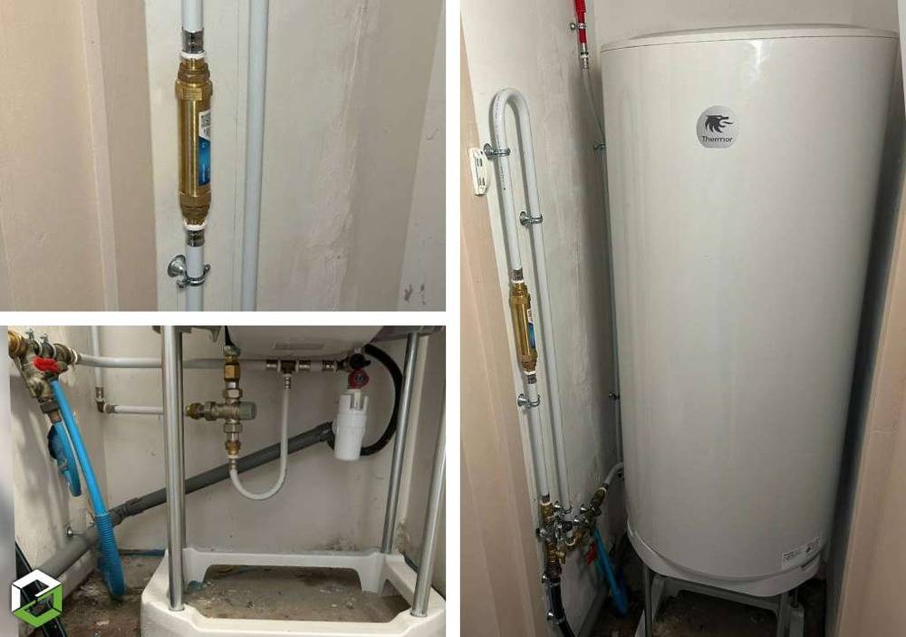 Remplacement d'un chauffe-eau THERMOR et installation d'un système anti tartre EDYA - Entreprise RGE