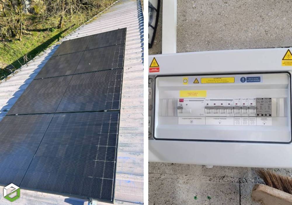 Installation de 6 kW de panneaux photovoltaïques CREMIEU