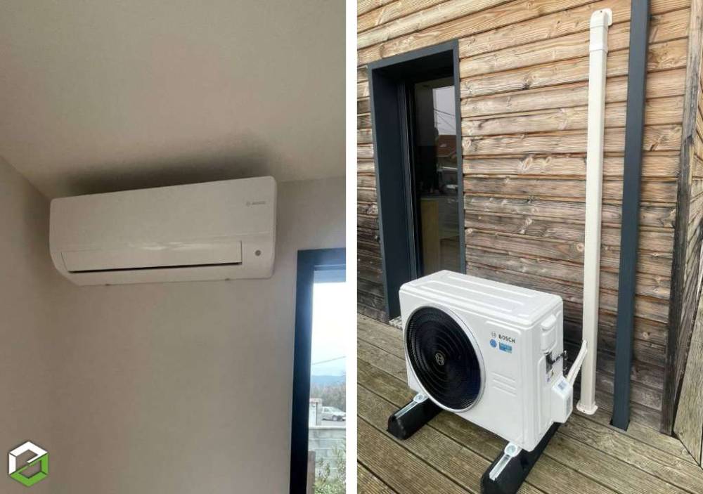 Installation de Climatisation BOSCH MONOSPLIT 5.6Kw dans une maison OPTEVOZ