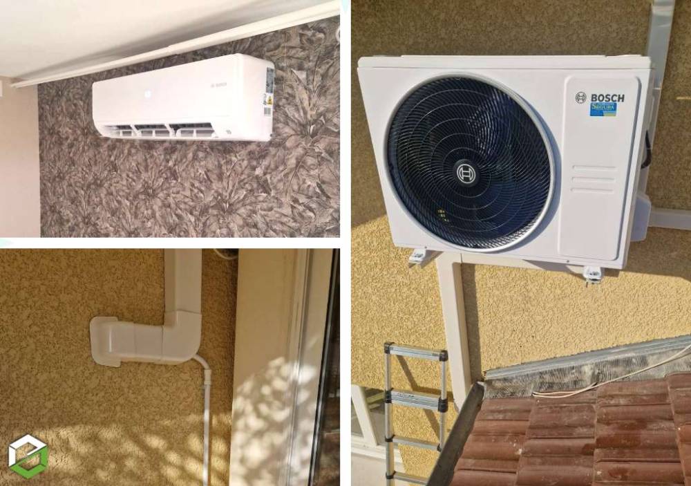 Installation de Climatisation réversible BOSCH dans une maison CHOZEAU