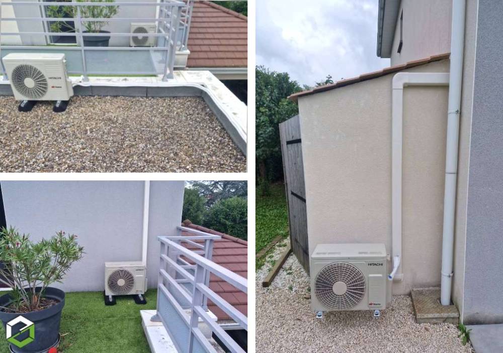 Installation de climatisation HITACHI dans une maison GENAS