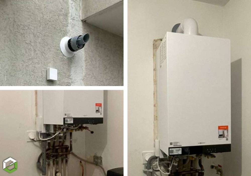 Installation de 3 chaudières VIESSMANN VITODENS 050 - W 25 kW LES AVENIERES VEYRINS THELLINS