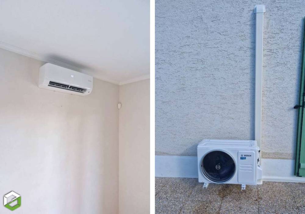 Installation de climatisation BOSCH dans une maison ST ROMAIN DE JALIONAS