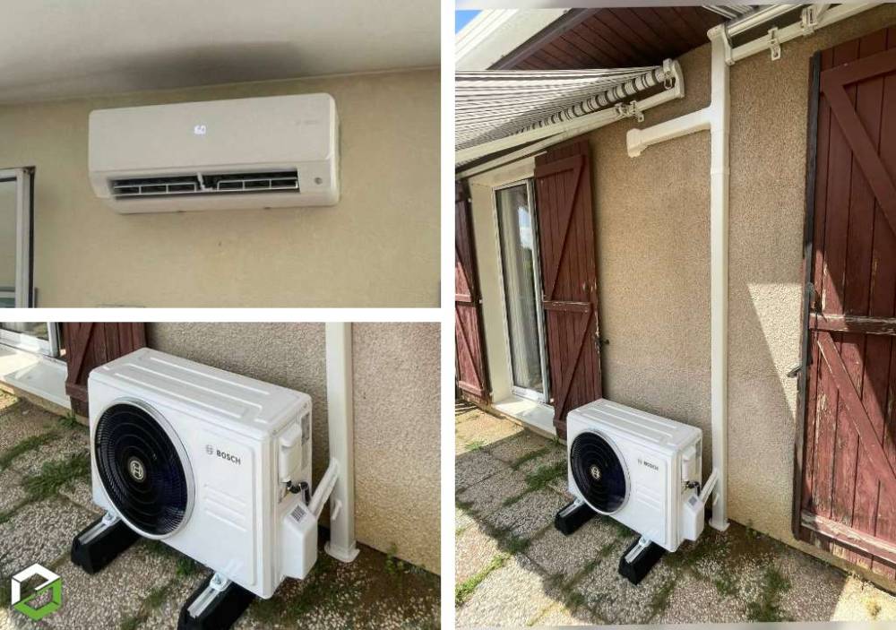 Installation d'une climatisation BOSCH dans une maison en Isère TIGNIEU JAMEYZIEU