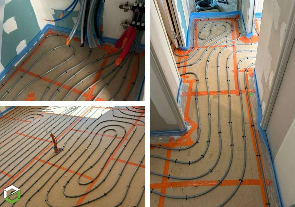 Installation d'un plancher chauffant CREMIEU